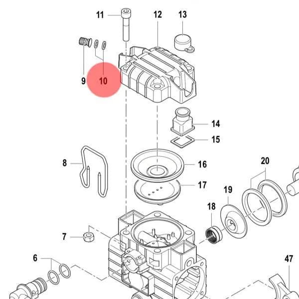 Уплотнение д.14х7,5х2 Comet 1209 0033
