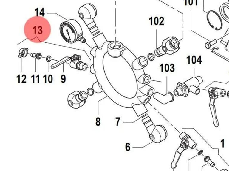Комплект крану Comet 1214 0016