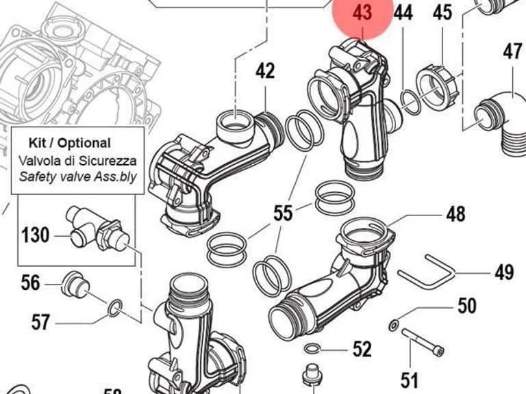 Патрубок Comet 3214 0050