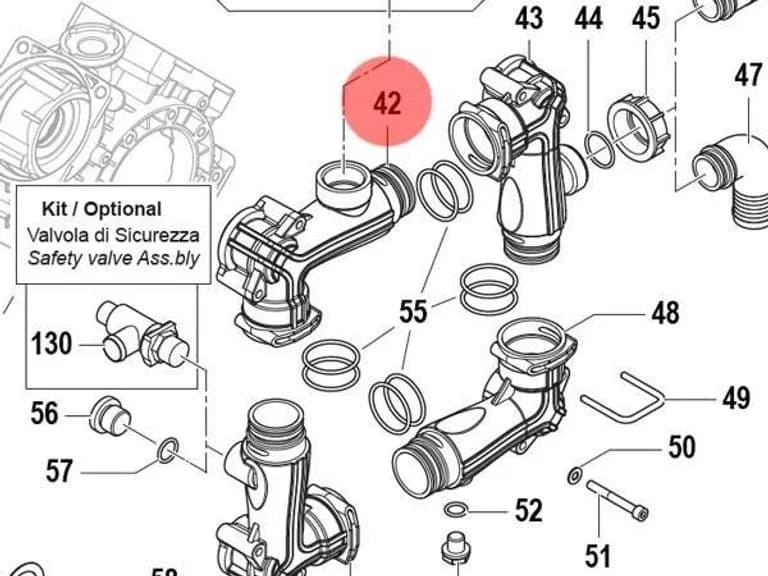 Патрубок Comet 3214 0051