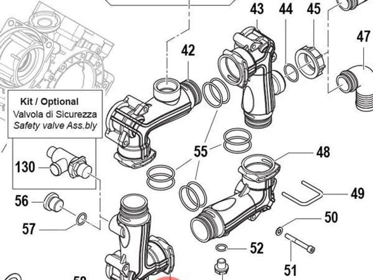 Патрубок Comet 3214 0055