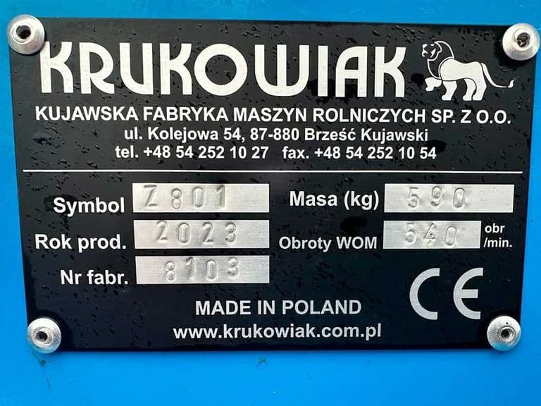 Krukowiak Z801 б/у (2023) 7