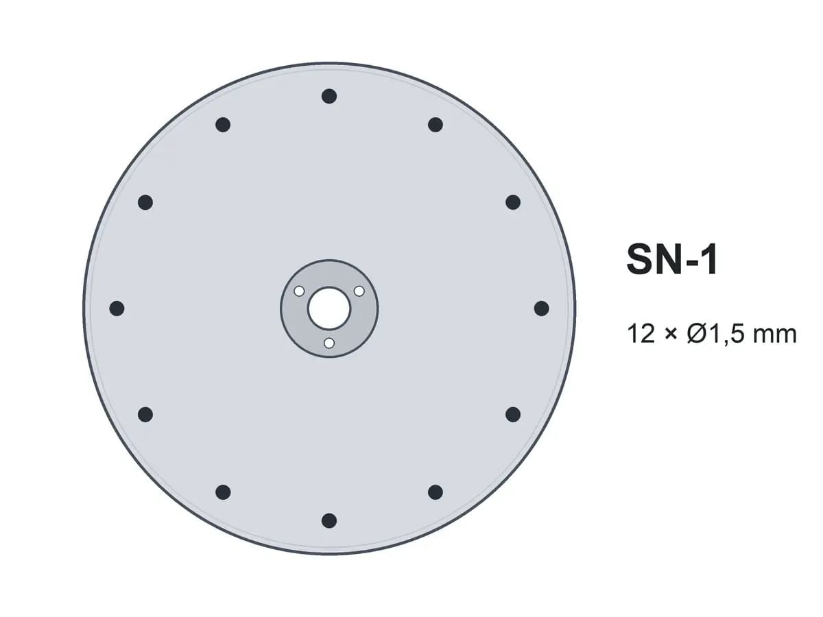 Диск однострічковий SN-1 12х1,5 без шипів