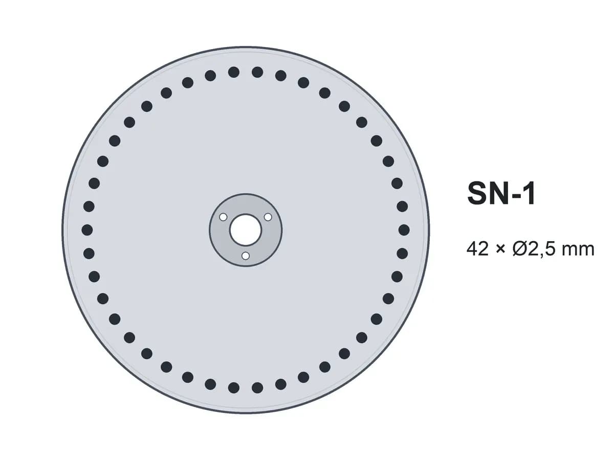 Диск однострічковий SN-1 42х2,5 без шипів