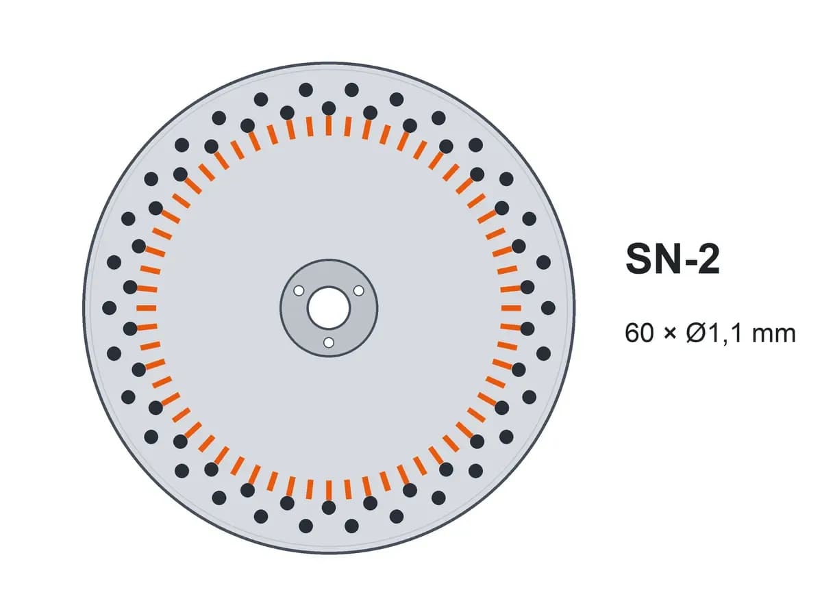 Диск двострічковий SN-2 60x1,1 з шипами