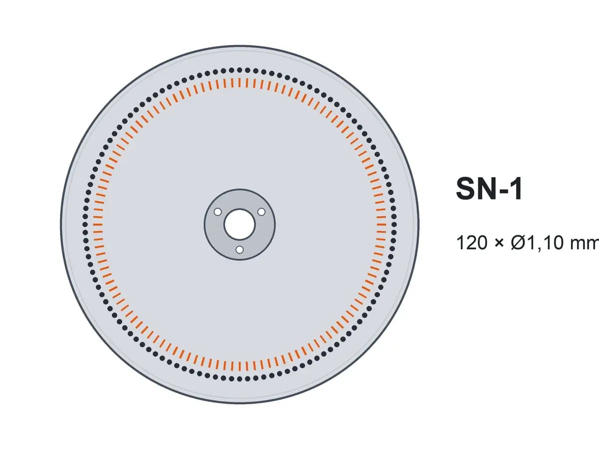 Диск однострічковий SN-1 120x1,10 з шипами