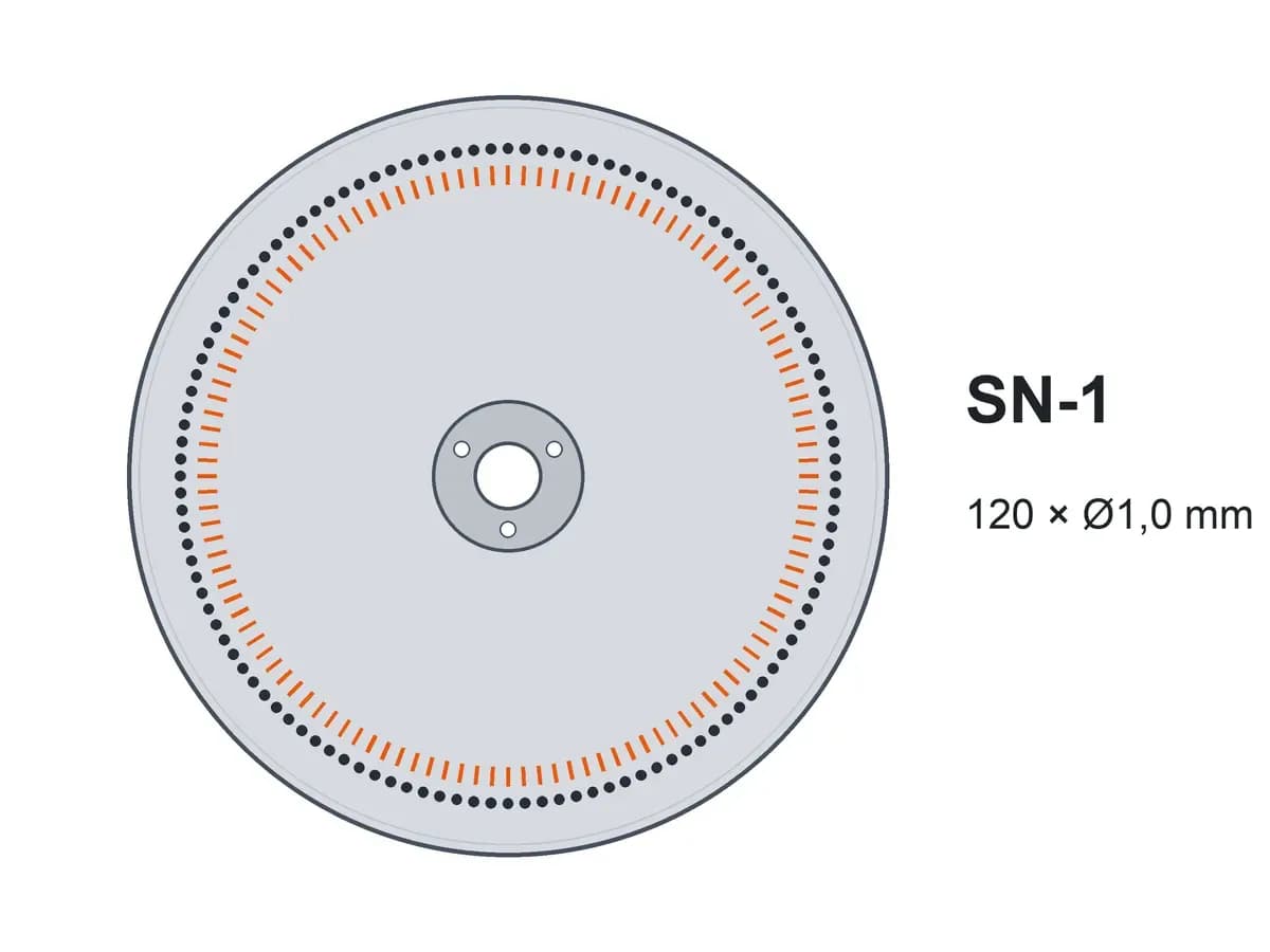 Диск однострічковий SN-1 120x1,0 з шипами