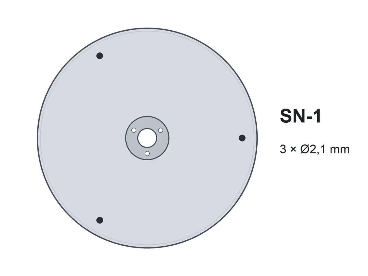 Диск однострічковий SN-1 3х2,1 без шипів