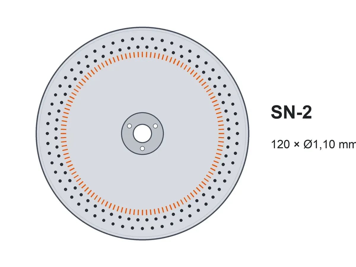 Диск двострічковий SN-2 120х1,10 з шипами