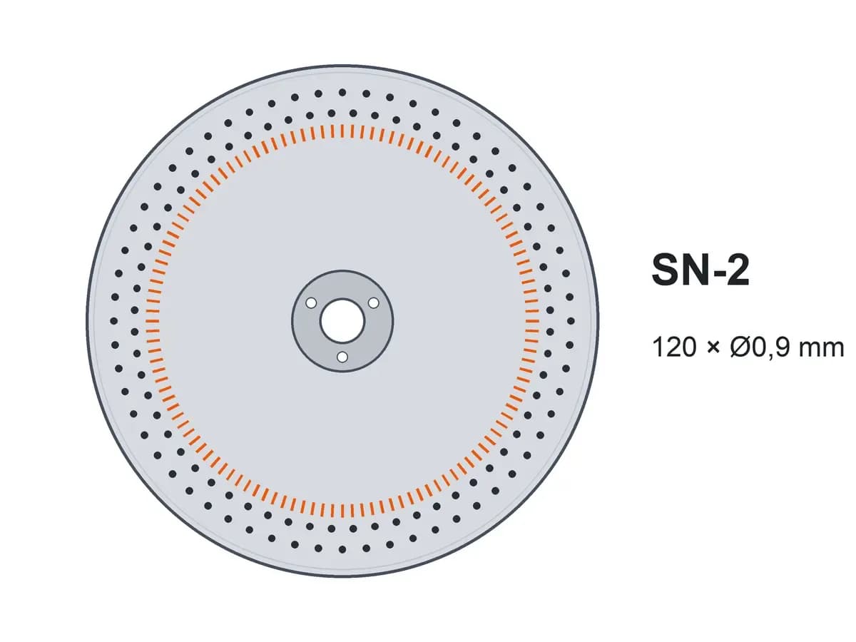 Диск двухстрочный SN-2 120х0,9 с ворошителями