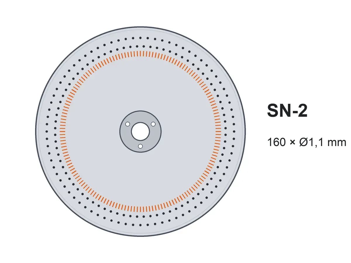 Диск двухстрочный SN-2 160х1,1 с ворошителями