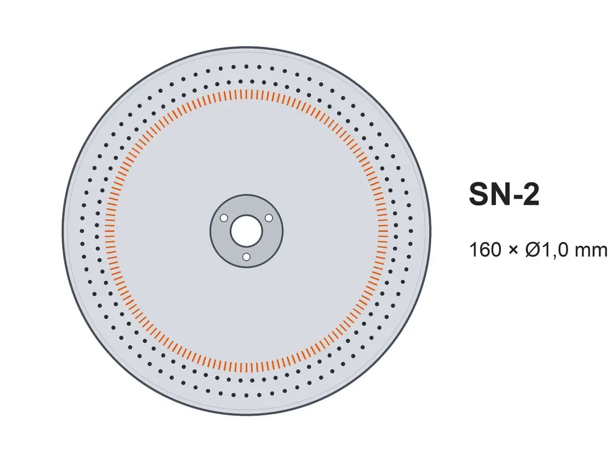 Диск двострічковий SN-2 160х1,0 з шипами