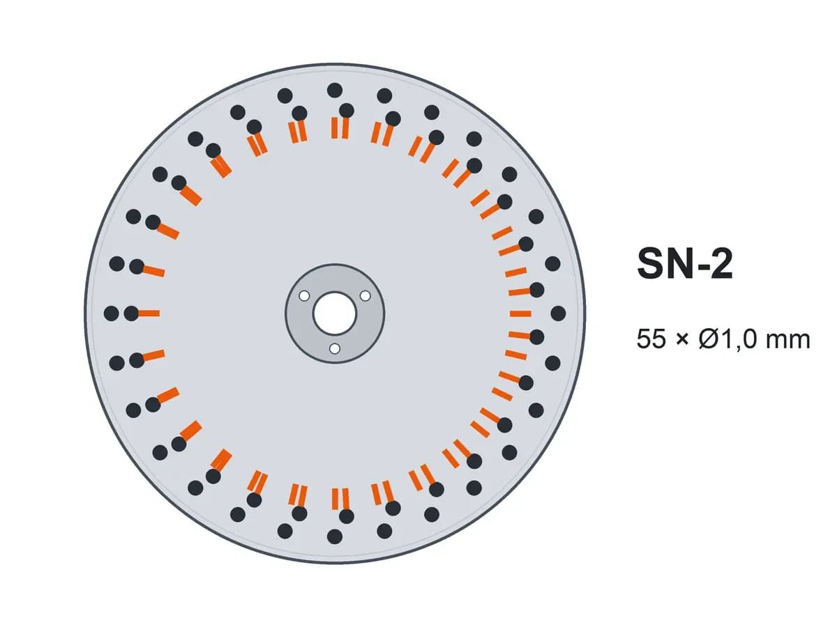 Диск двострічковий SN-2 55х1,0 з шипами