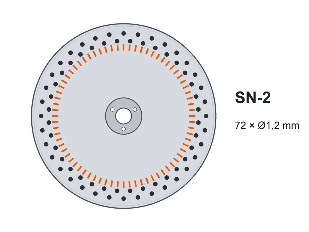 Диск двострічковий SN-2 72х1,2 з шипами