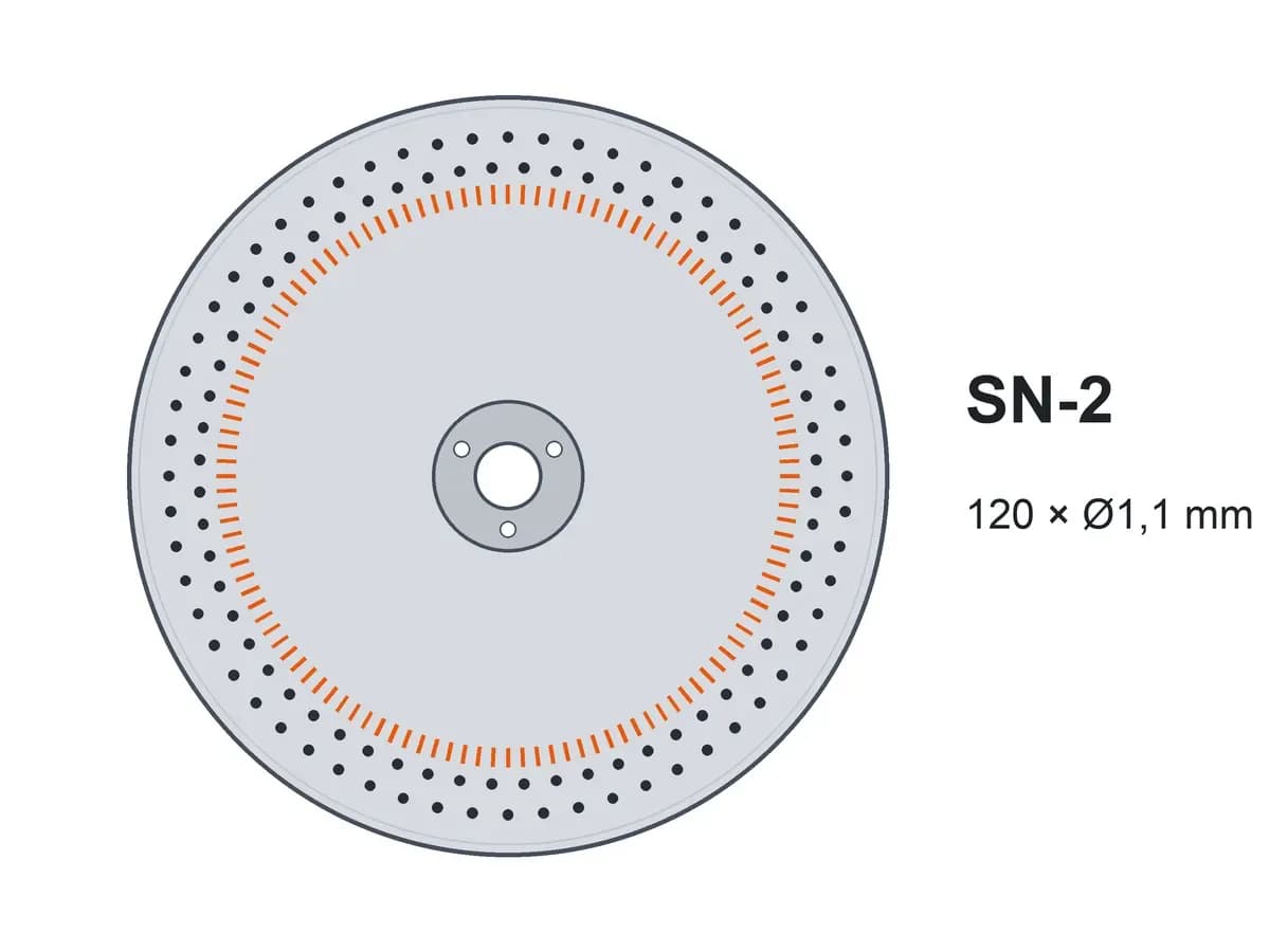 Диск двострічковий SN-2 120х1,1 з шипами