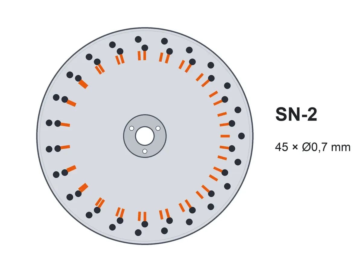 Диск двухстрочный SN-2 45х0,7 с ворошителями