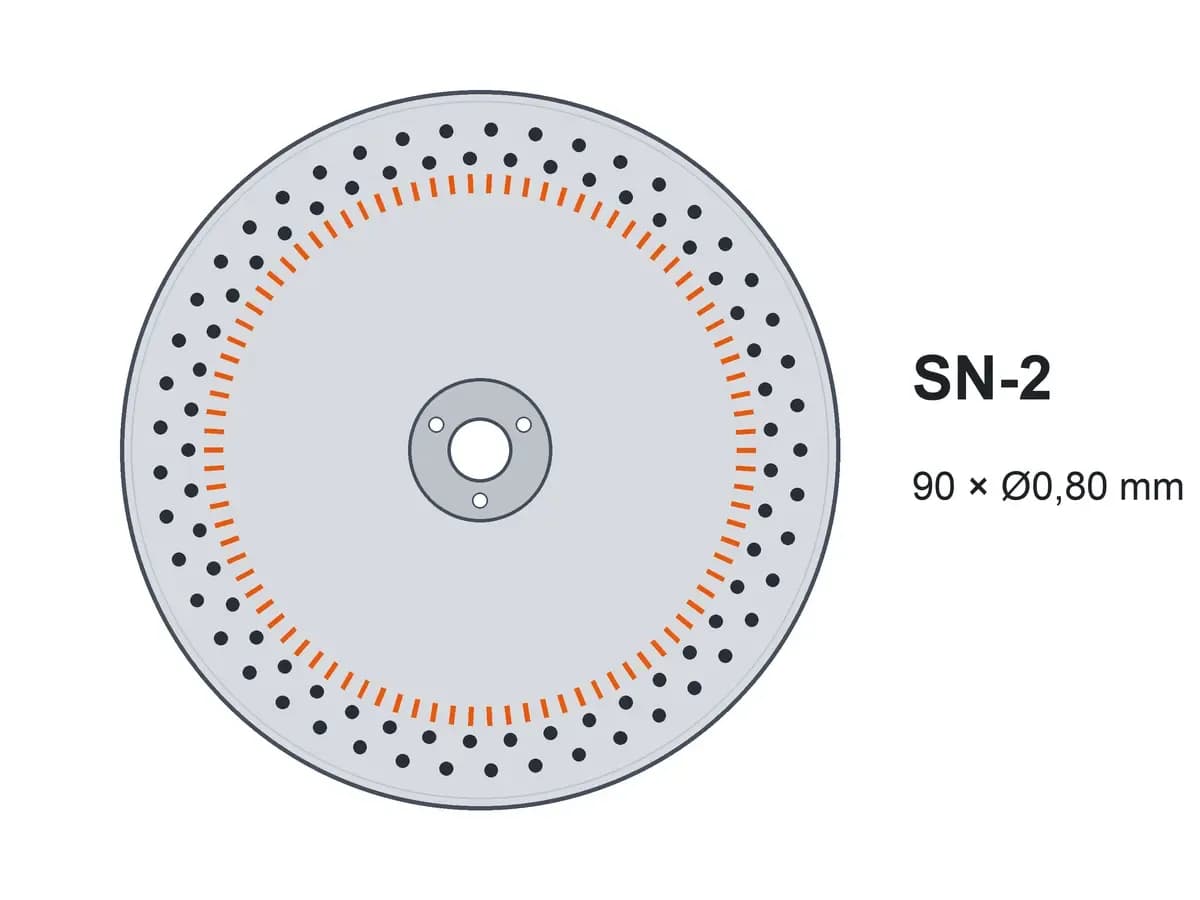 Диск двострічковий SN-2 90x0,80 з шипами