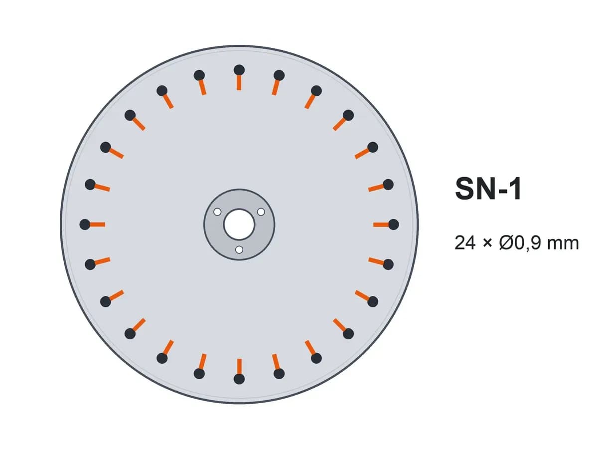 Диск однострічковий SN-1 24x0.9 з шипами