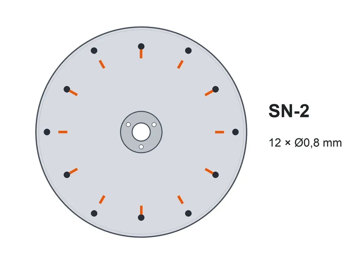 Диск двострічковий SN-2 12х0,8 з шипами