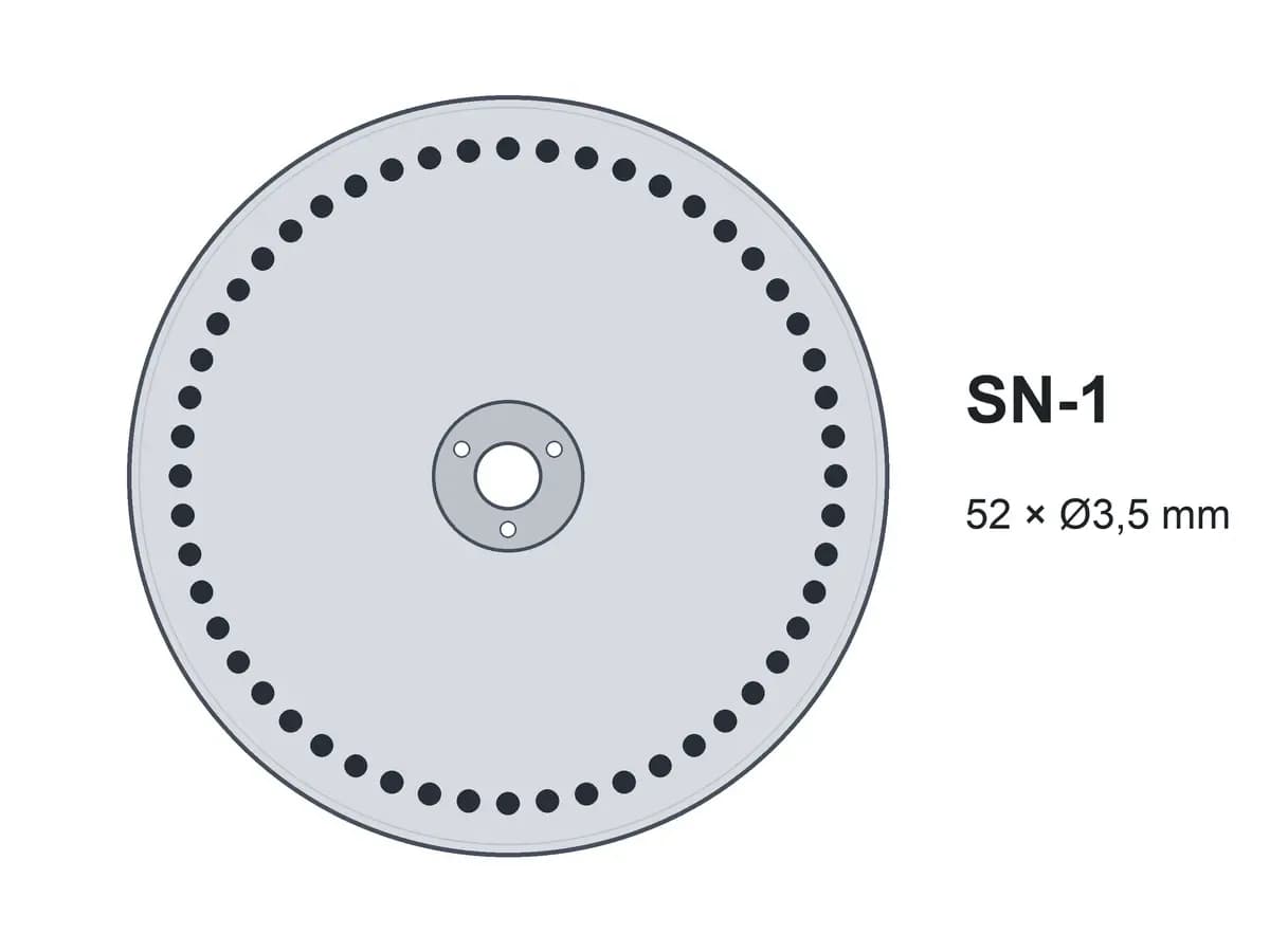 Диск однострічковий SN-1 52х3,5 без шипів