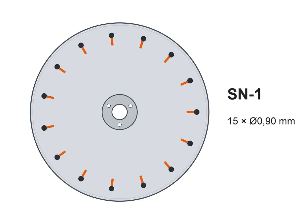 Диск однострічковий SN-1 15x0,90 з шипами