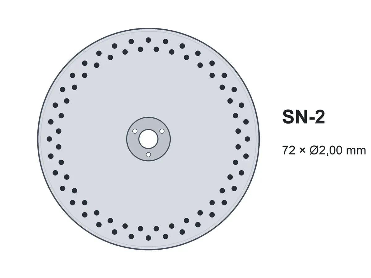 Диск двухстрочный SN-2 72х2,00 без ворошителей