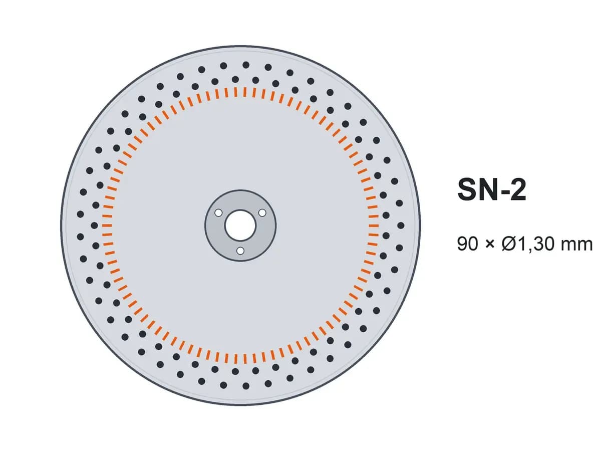 Диск двострічковий SN-2 90х1.30 з шипами