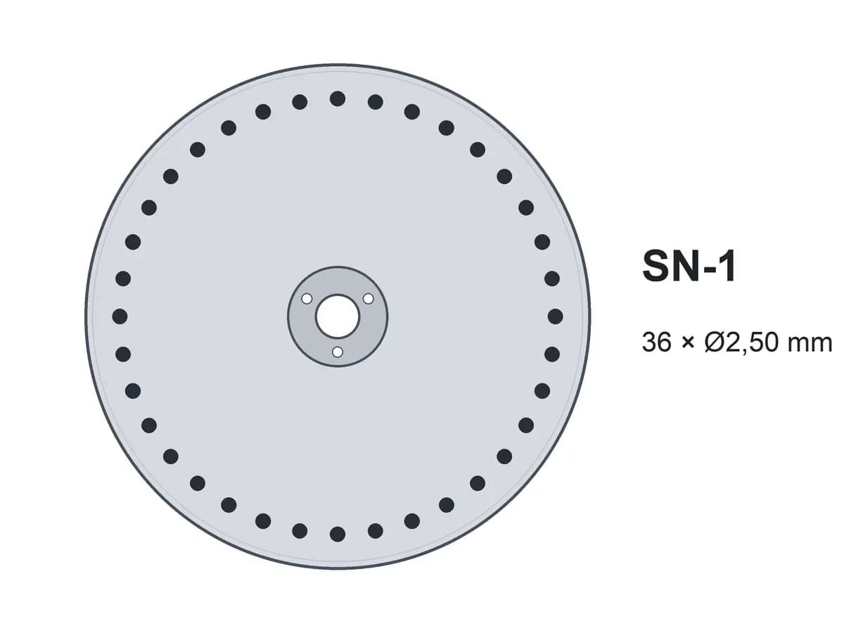 Диск однострічковий SN-1 36x2,50 без шипів