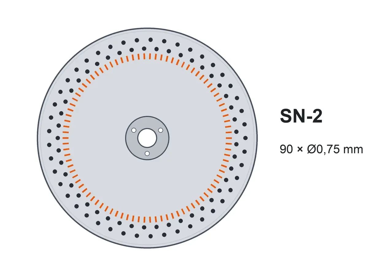 Диск двострічковий SN-2 90x0,75 з шипами