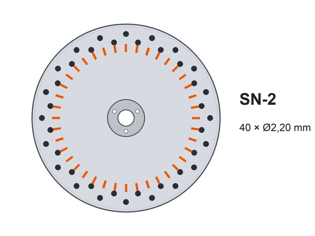 Диск двострічковий SN-2 40х2,20 з шипами