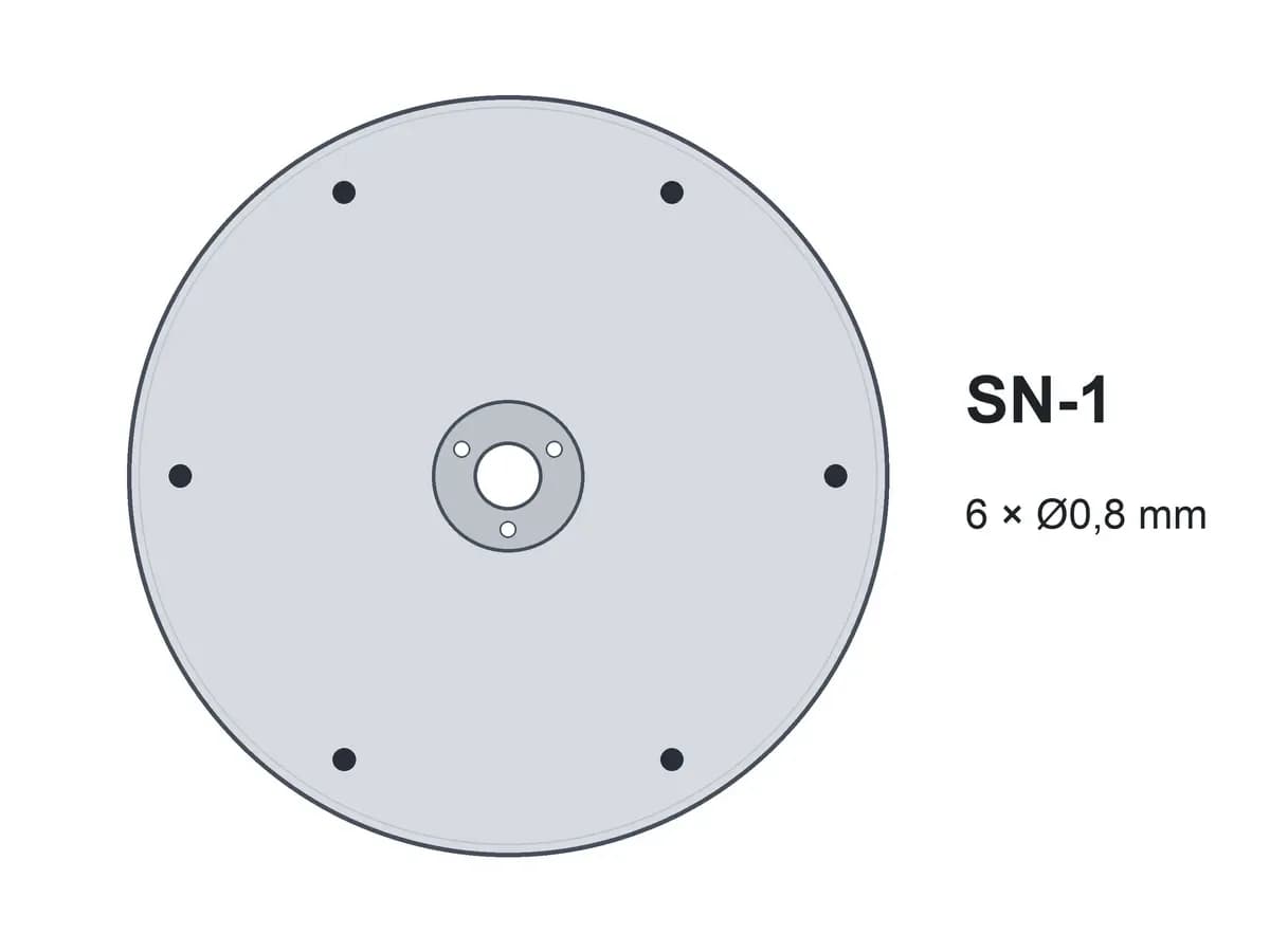 Диск однострічковий SN-1 6х0,8 без шипів