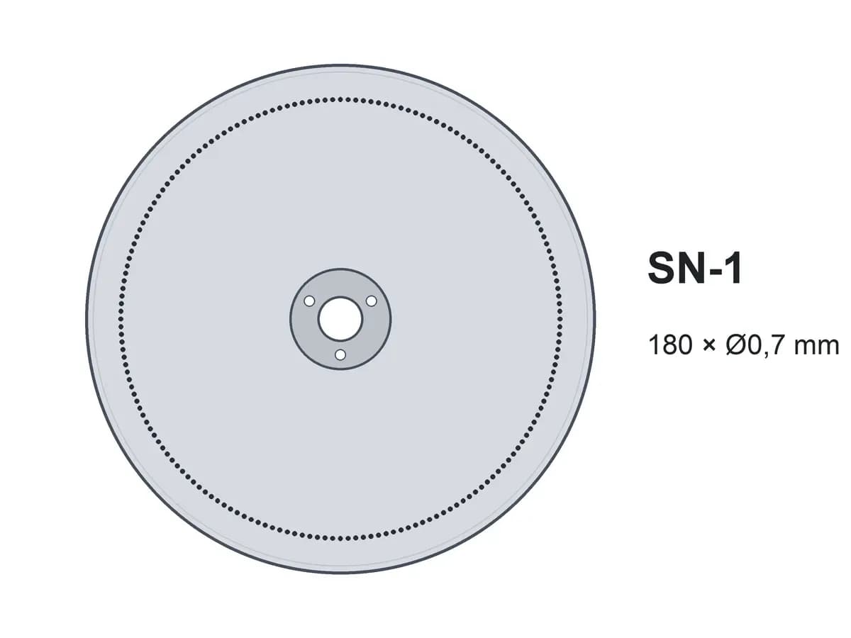 Диск однострічкові SN-1 180х0,7 без шипів