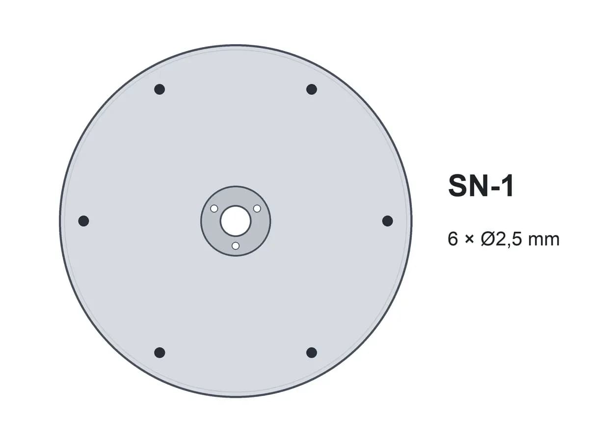Диск однострічковий SN-1 6х2.5 без шипів