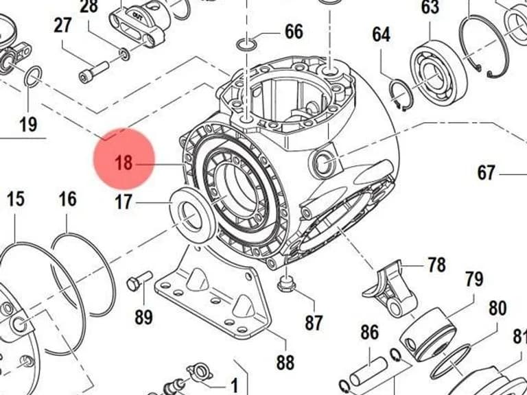 Корпус насоса Comet 0403 0126
