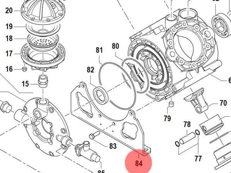 Кронштейн для монтажу насоса Comet 2400 0084