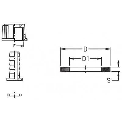 Прокладка уплотнительная Geoline 11,5х19,2х2,5 EPDM 1