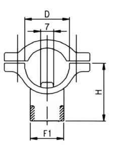 Кріплення форсунки на трубу Geoline 20 мм 1/4" M