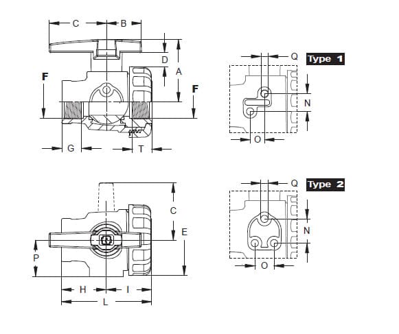 Шаровый кран Geoline 1/2"