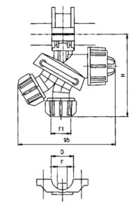 Форсунка Geoline 3 позиційна 10 мм 3/4"