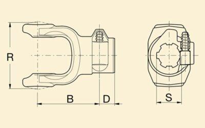 Вилка кардана 5с 1 3/4" Z20 Q.D.
