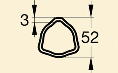 Труба 05 Е52х3 (0,6 пог.м)