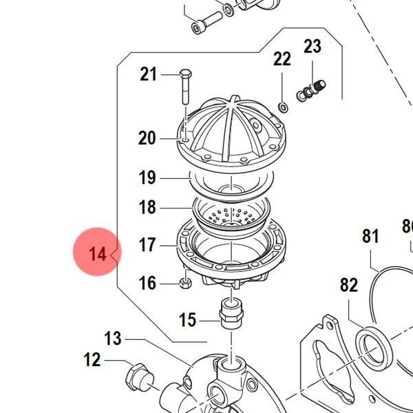 Демпфер акумулятора Comet 1225 0014